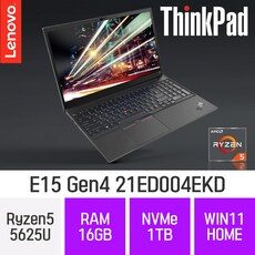 레노버 2022 ThinkPad E15 G4 15.6 라이젠5 라이젠 5000 시리즈, Black, 1TB, 16GB, WIN11 Home, 21ED004EKD  외 레노버아이디어패드슬림514 추천상품 TOP 10